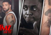 Drake Loves Lil Wayne Soo Much He Got Wayne Tatted On Him Tmz Tv with proportions 1280 X 720