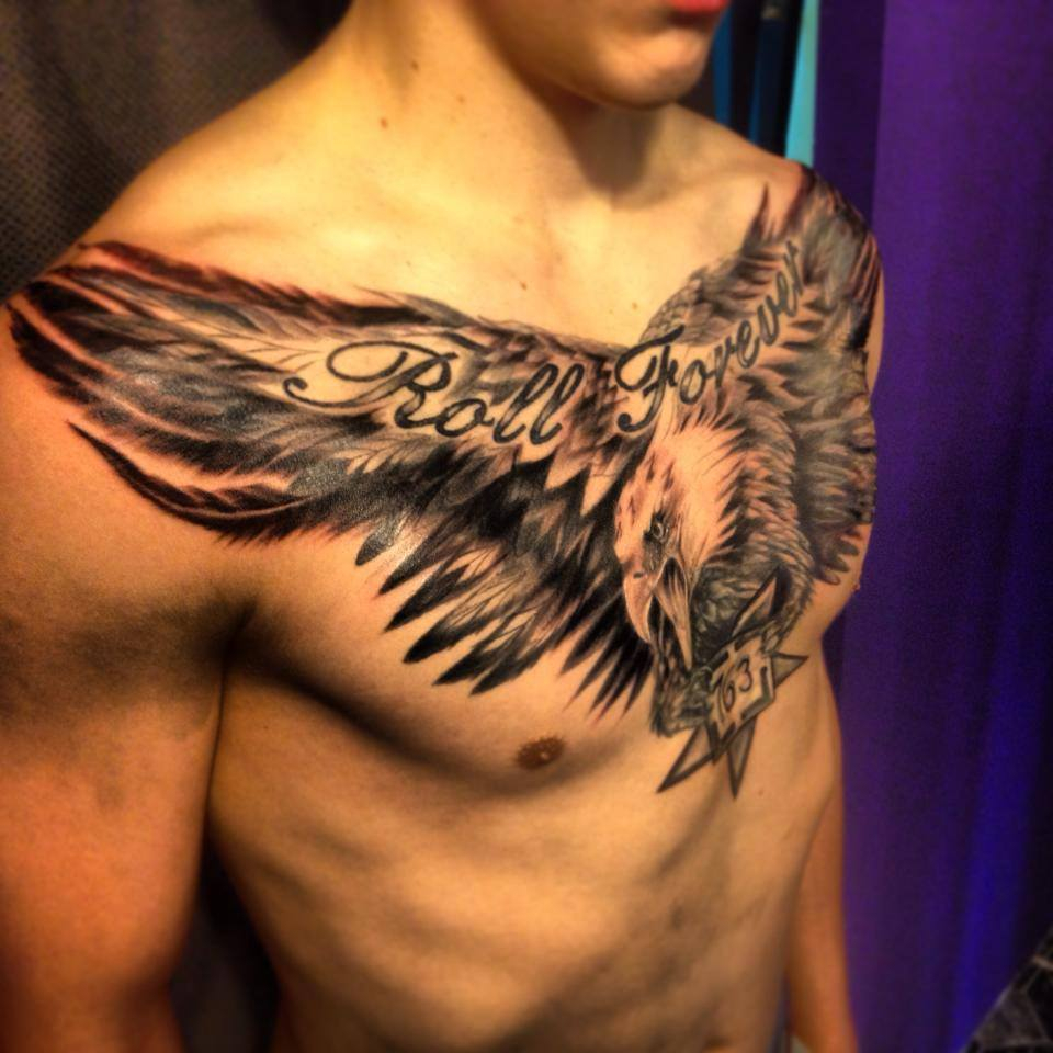 Eagle Chest Tattoo Designs Ideas And Meaning Tattoos For You regarding dimensions 960 X 960