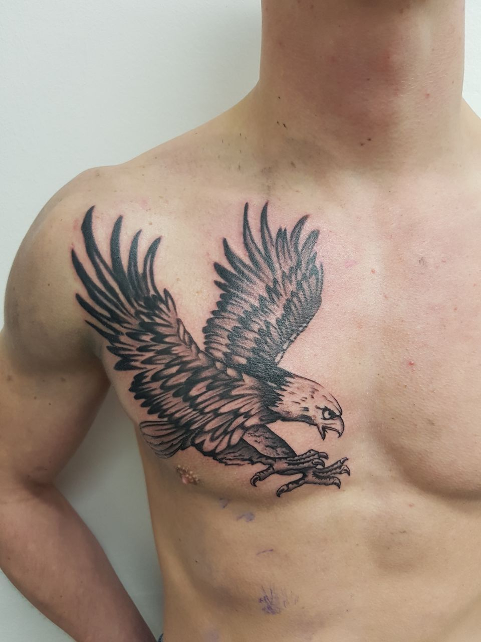 Eagle Tattoo On Chest Tattoos Eagle Chest Tattoo Bald Eagle regarding dimensions 960 X 1280