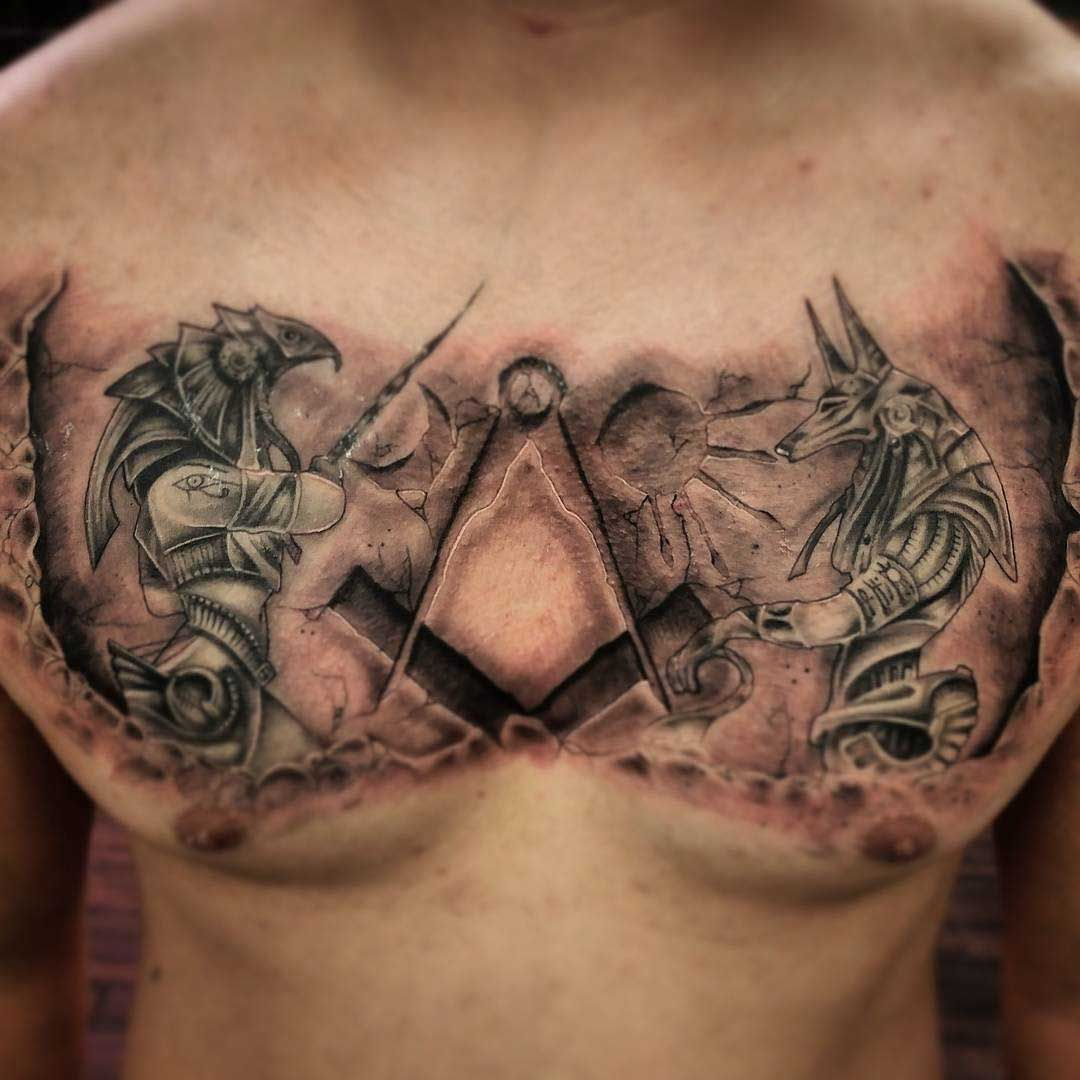 Egyptian Gods Tattoo On Chest Tatoos Egyptian Tattoo Anubis with proportions 1080 X 1080
