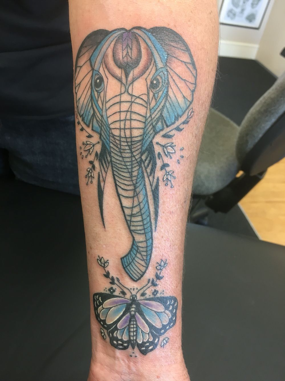 Elephant Butterfly Tattoo Tattoos Ideas Elephant Tattoos with proportions 1000 X 1334