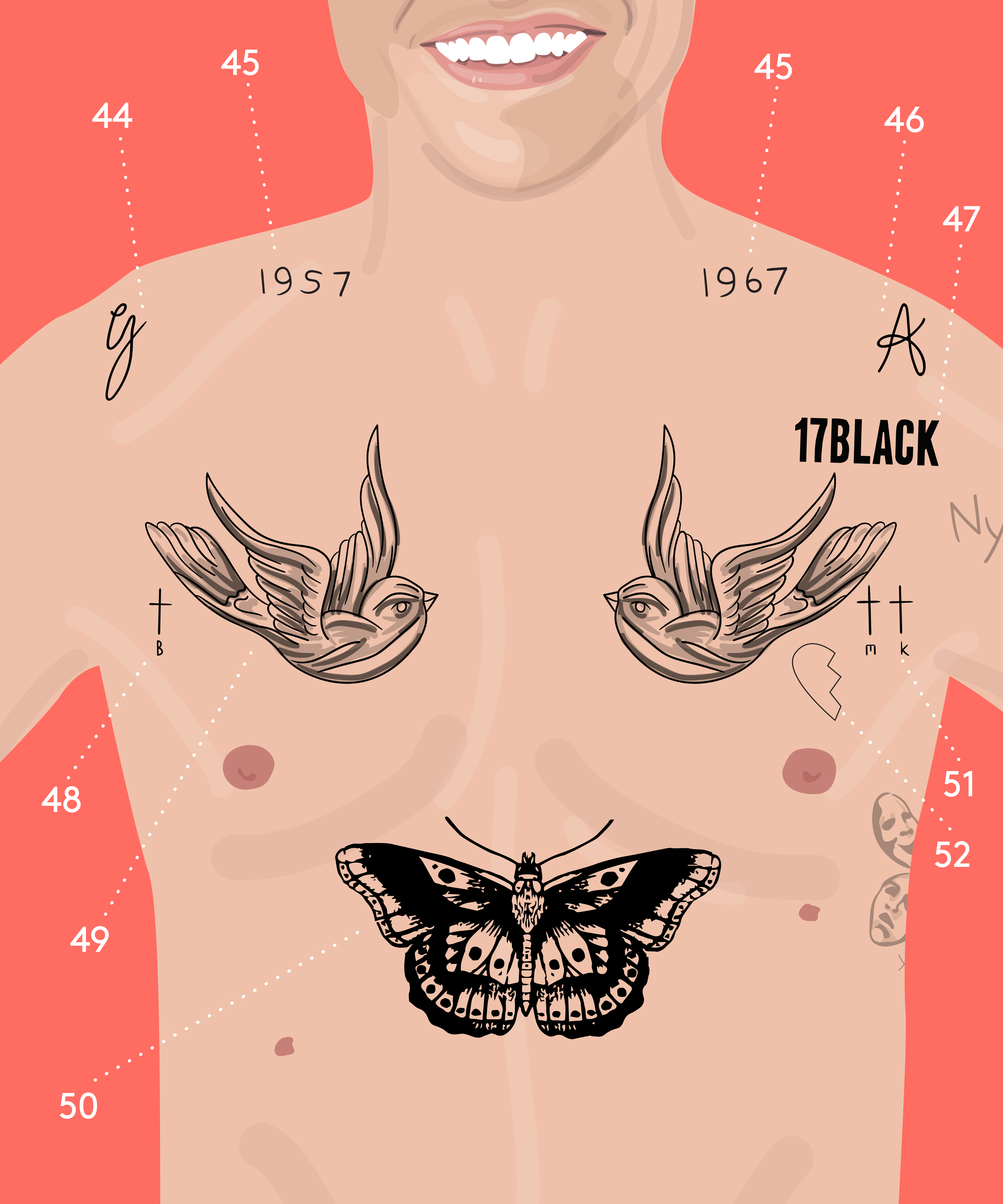 Every Tattoo On Harry Styles Body That Isnt Fake for proportions 4167 X 5000