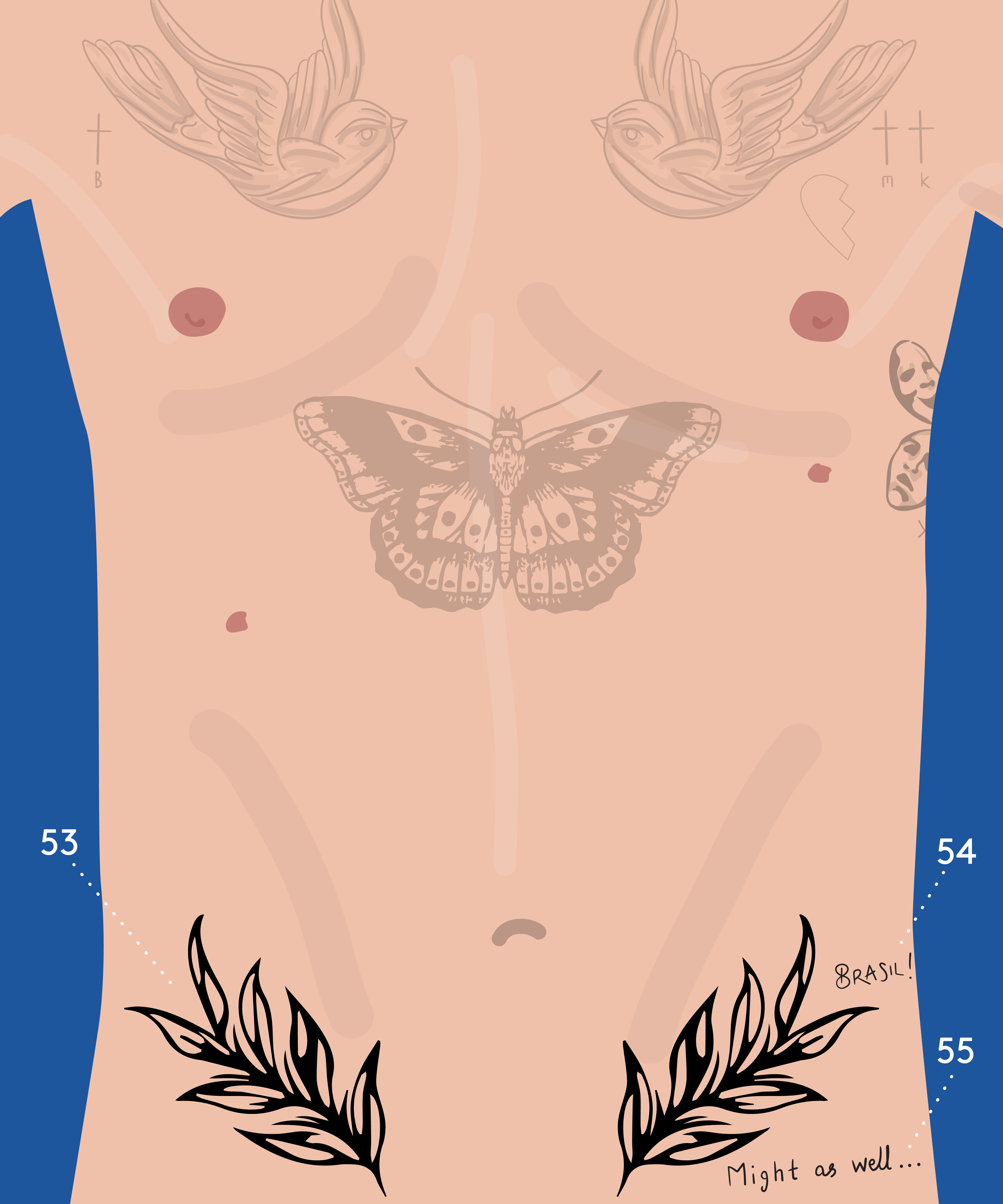 Every Tattoo On Harry Styles Body That Isnt Fake with size 4167 X 5000