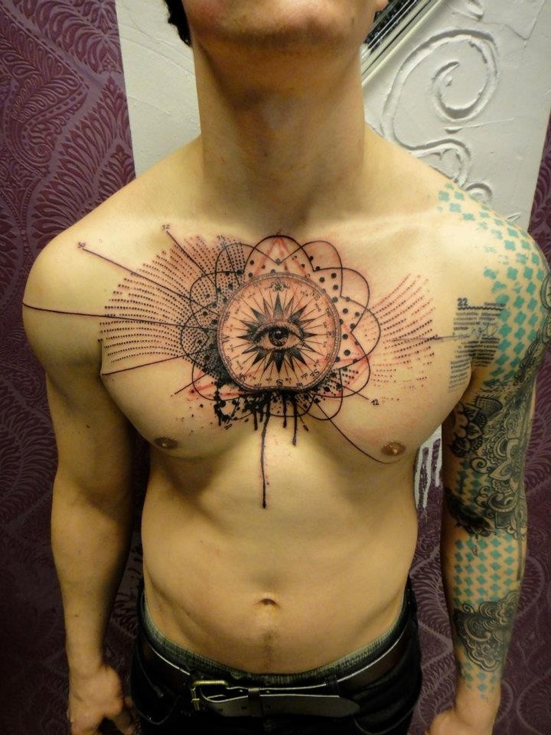 Eye In Center Of Symbol Tattoo On Chest Tattoos Book 65000 in measurements 800 X 1067