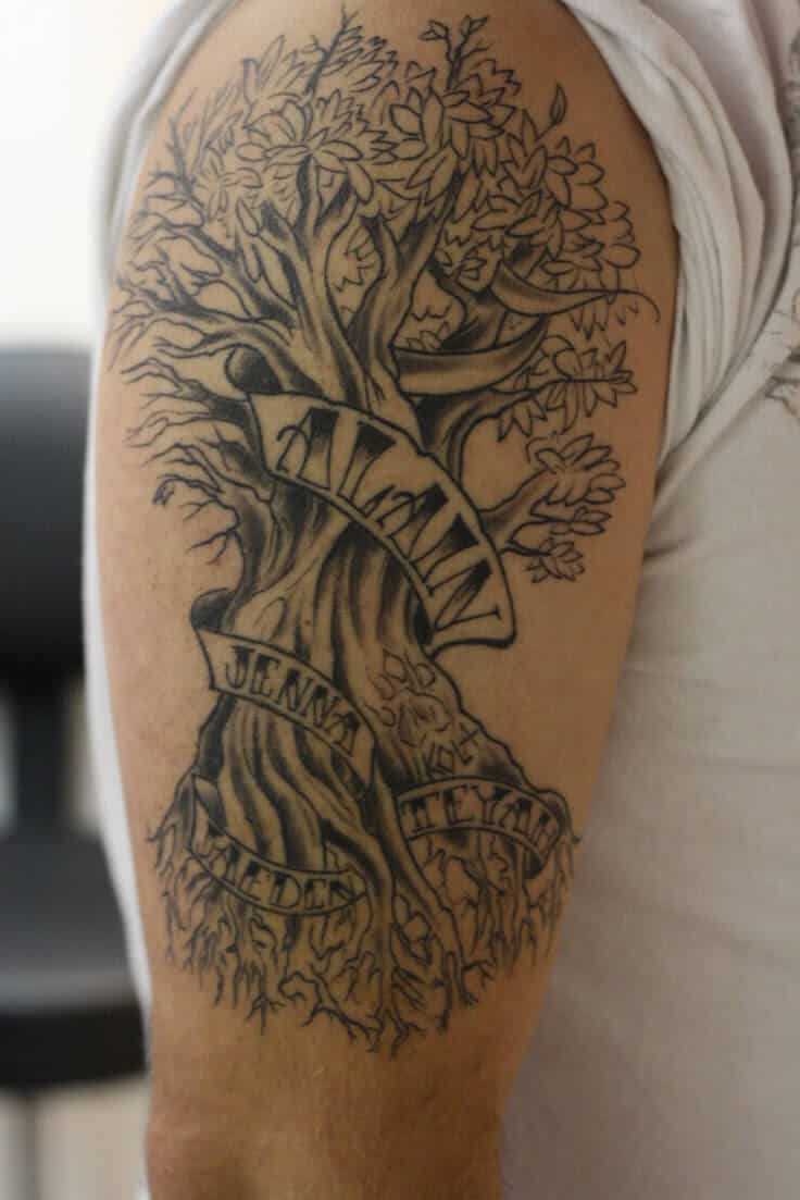 Family Tree Tattoos For Men Ideas And Inspiration For Guys throughout sizing 736 X 1103