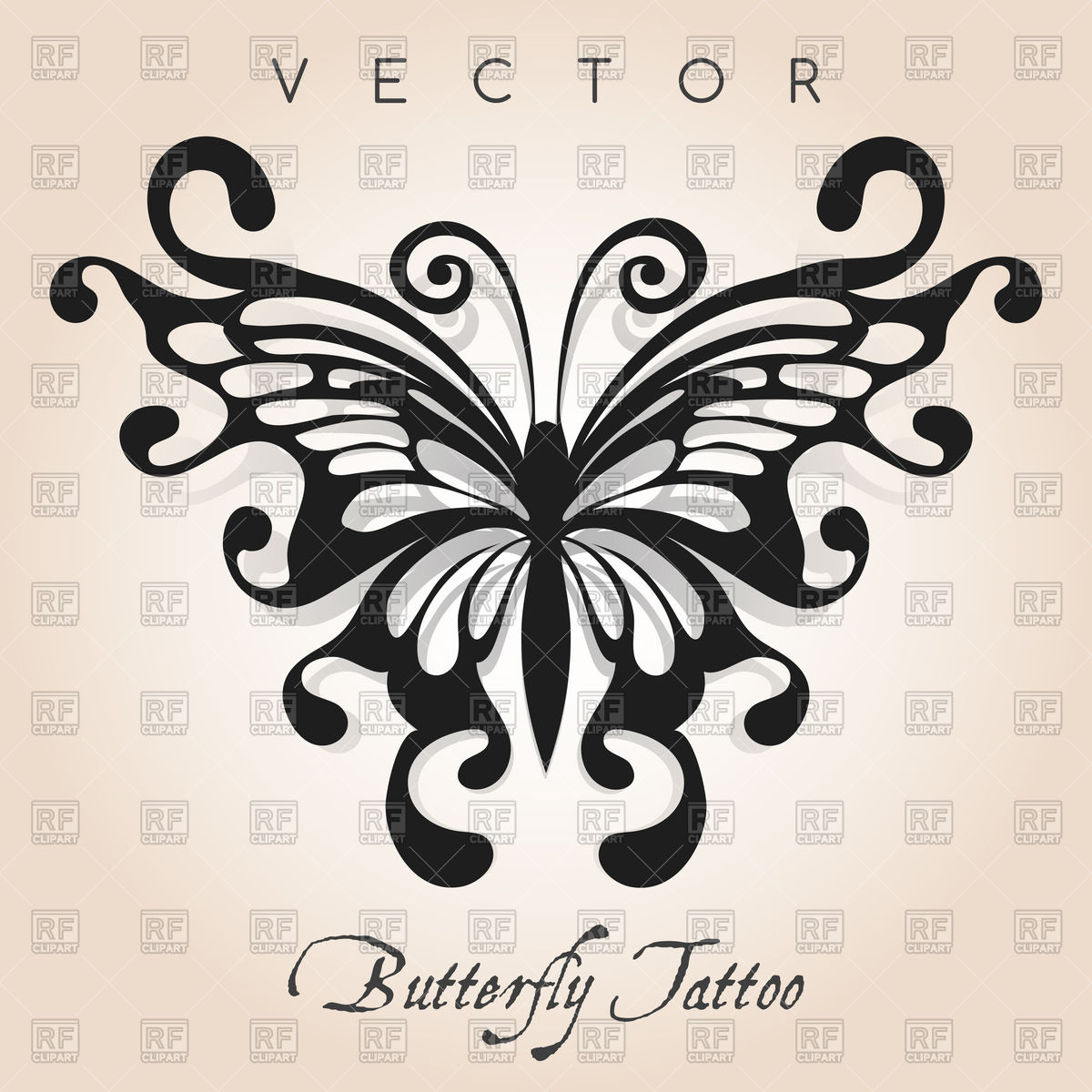 Fantasy Butterfly Tattoo Vector Image Of Signs Symbols Maps for measurements 1200 X 1200