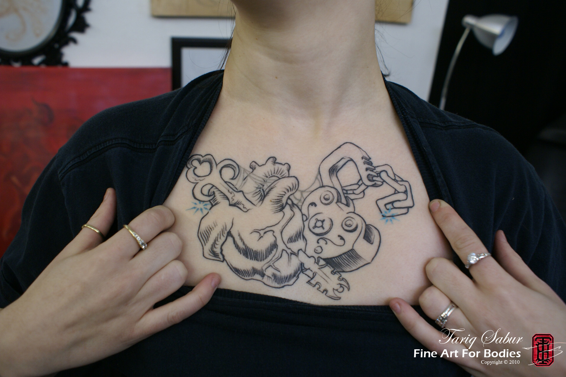 Female Chest Tattoo Fine Art For Bodies intended for dimensions 1920 X 1280