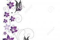 Filigree Tendrils With Blossoms And Butterflies Tattoo Ideas with proportions 988 X 1300