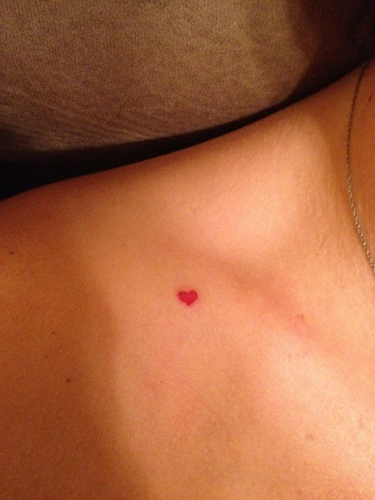 Finally Got My Tiny Heart Tattoo And I Love The Placement intended for size 768 X 1024