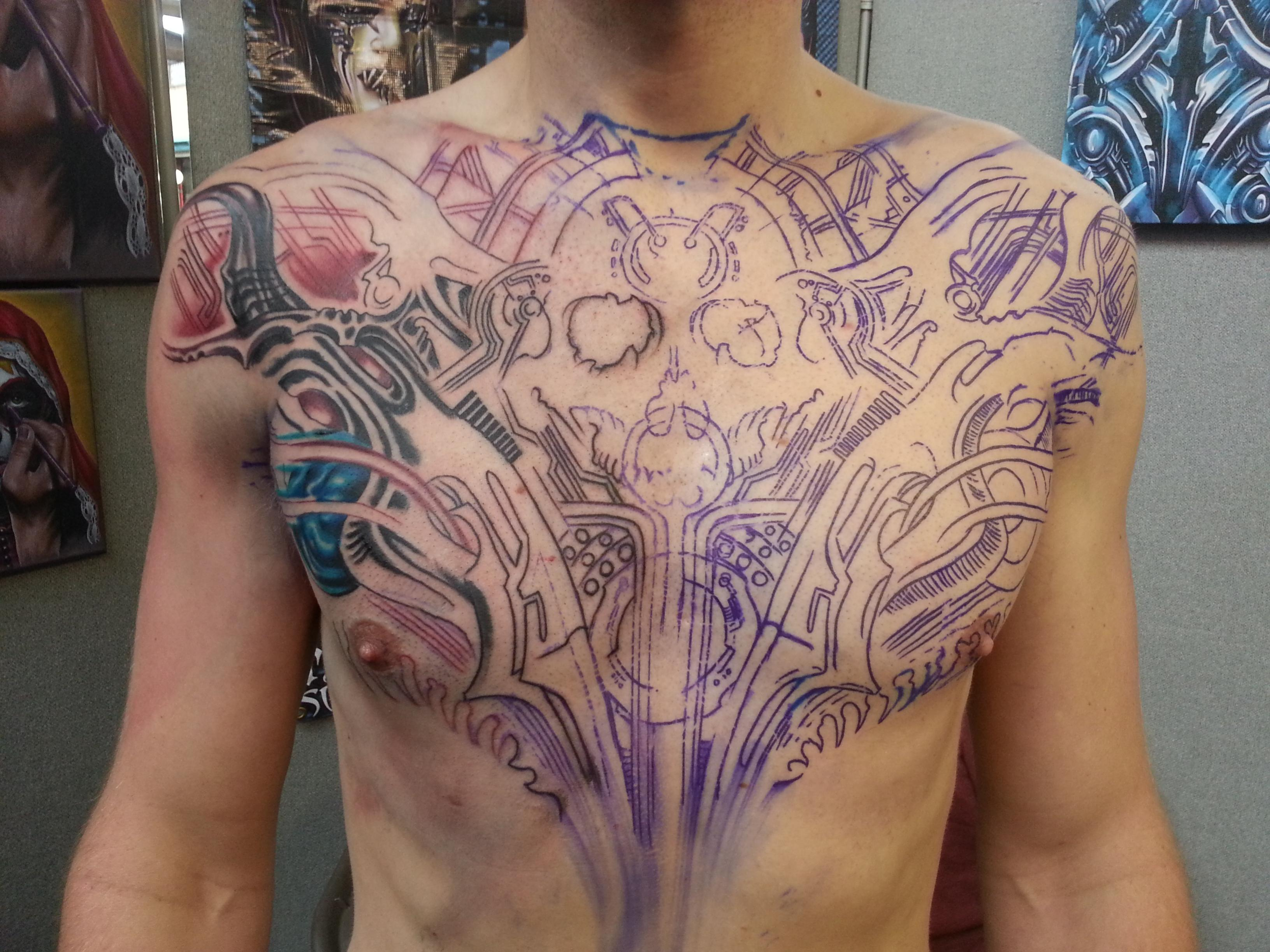 First Tattoo Chest Piece Big Tattoo Planet Community Forum throughout dimensions 3263 X 2447