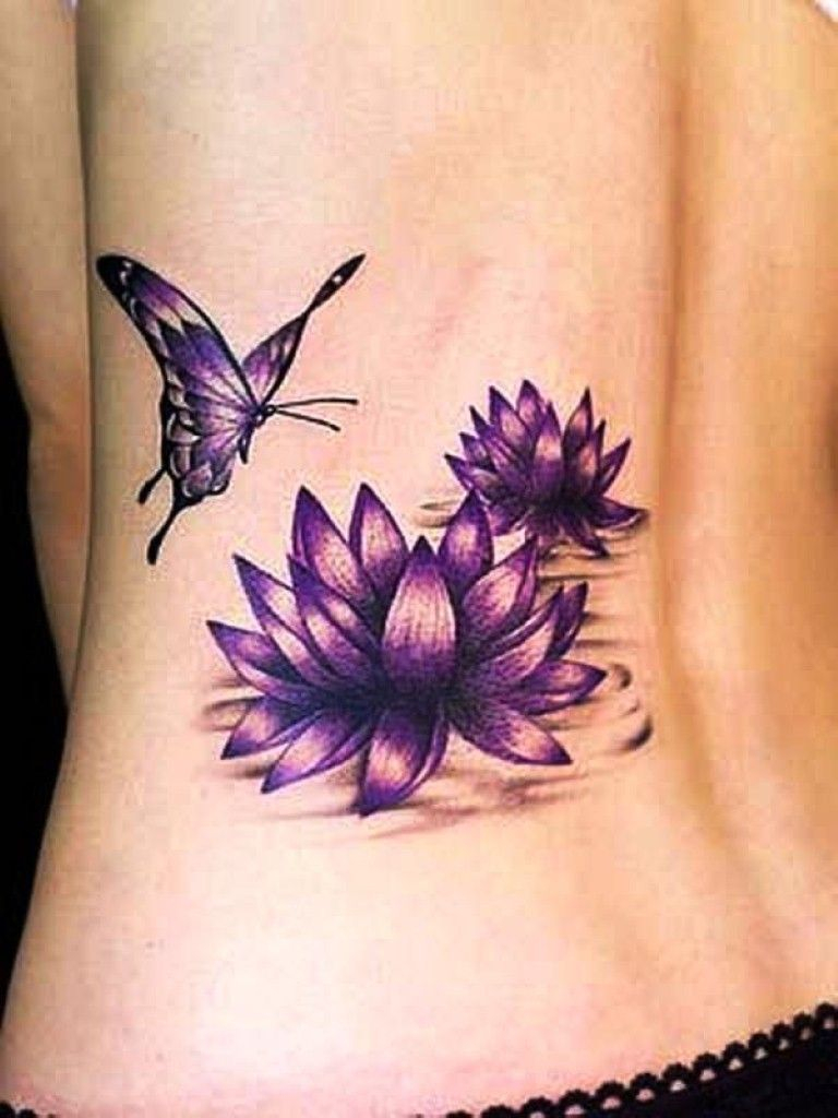 Flower And Butterfly Tattoo Tattoos Lotus Tattoo Design Lotus with regard to size 768 X 1024