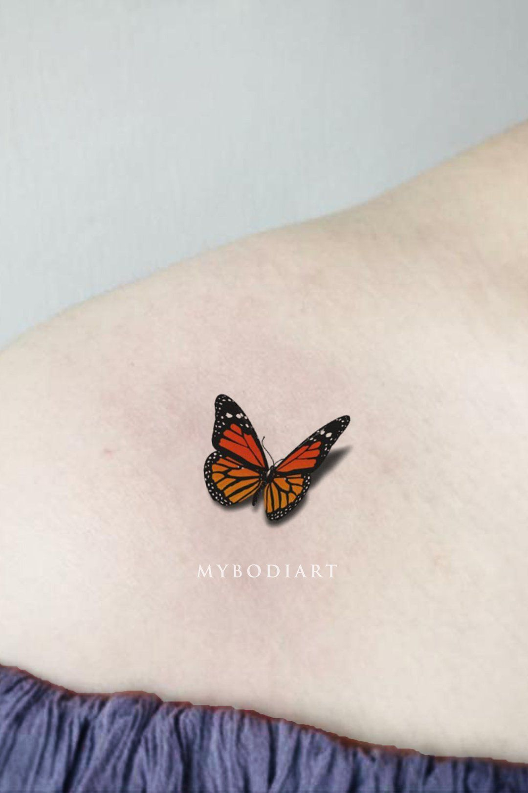 Flutter Small 3d Monarch Butterfly Tattoo Crazy Idea Small intended for measurements 1080 X 1620