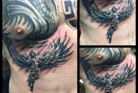 Flying Angel Tattoo On Lower Chest regarding dimensions 960 X 960