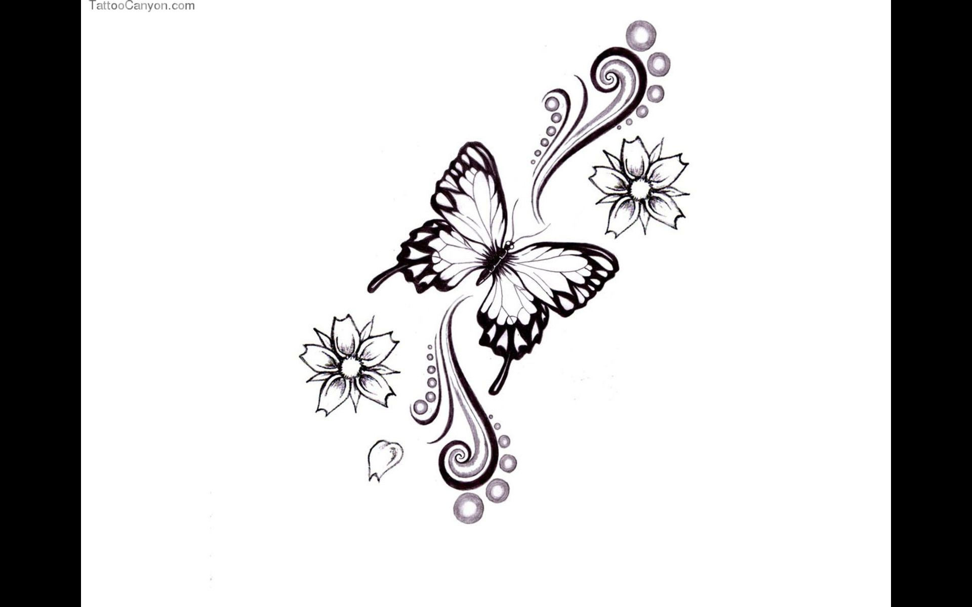 Flying Butterfly Tattoo Tattoo Sketches Butterfly Tattoos inside proportions 1920 X 1200