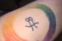 Forearm Lesbianqueer Women Tattoo Two Venus Signs Embracing throughout dimensions 2448 X 3264