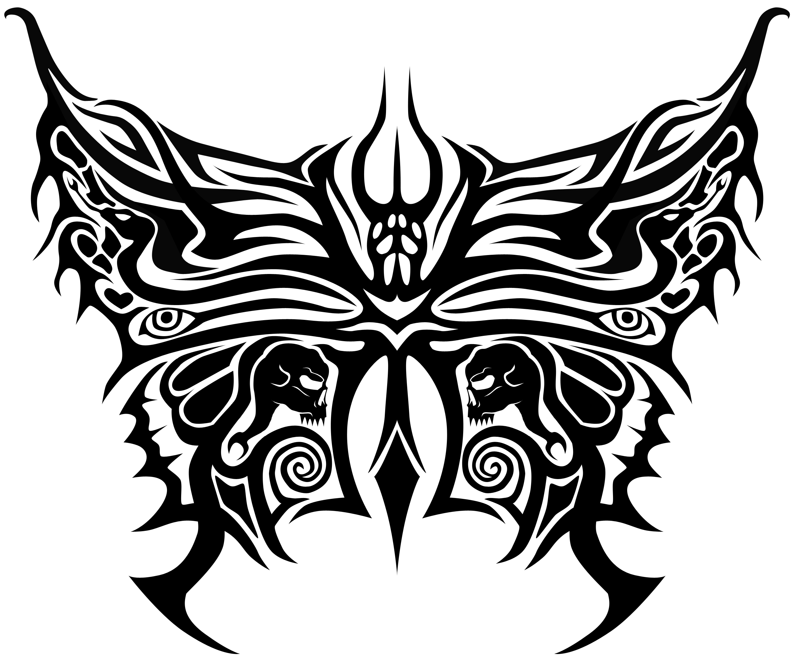 Free Butterfly Tribal Designs Download Free Clip Art Free Clip Art regarding dimensions 2700 X 2244