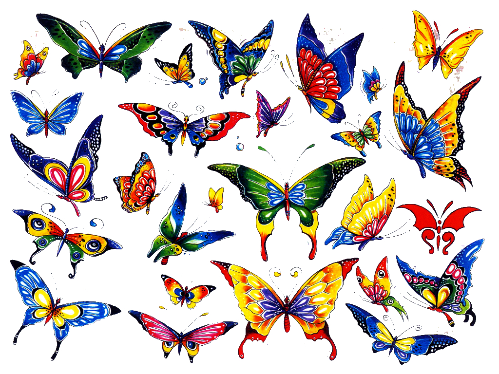 Free Cartoon Butterfly Tattoos Download Free Clip Art Free Clip intended for size 1024 X 768