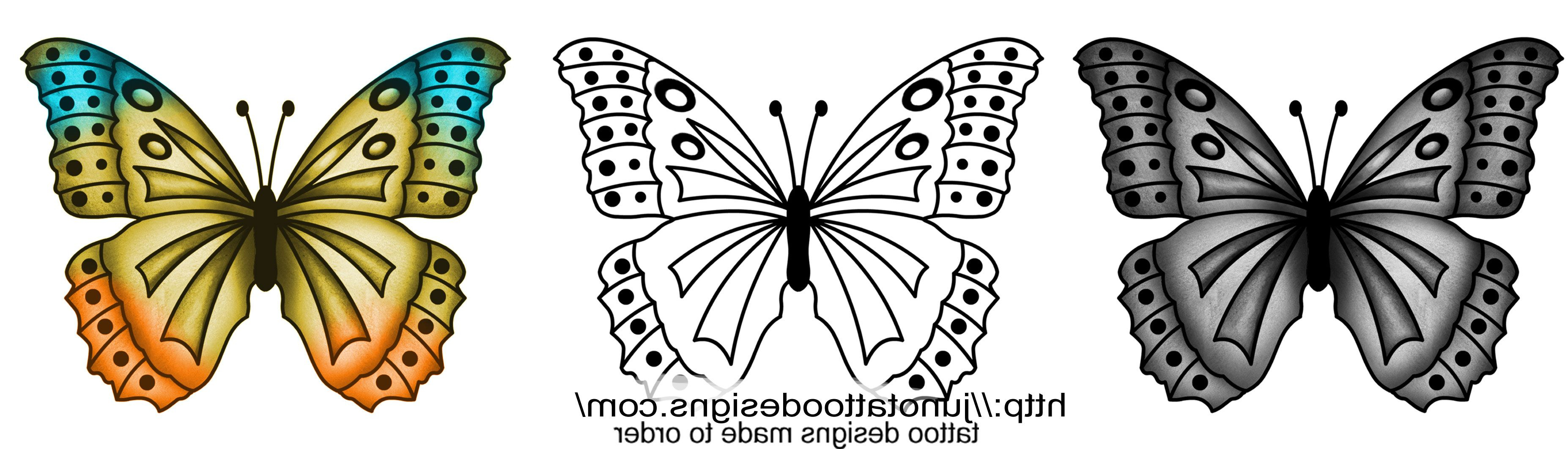 Free Tattoo Patterns To Print If You Like Free Butterfly Tattoo intended for size 3708 X 1063