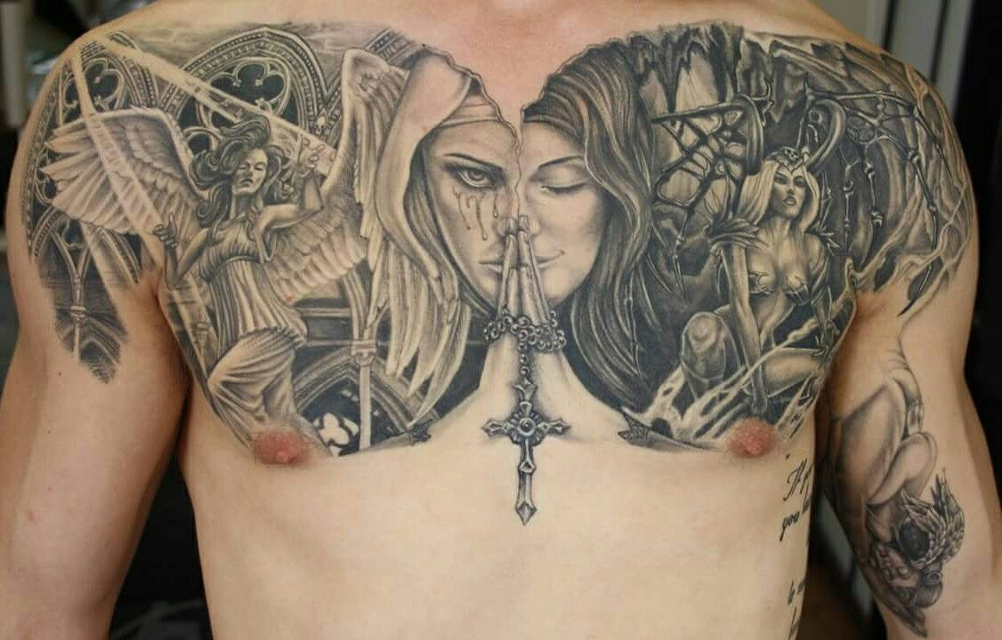 Evil Chest Tattoos * Arm Tattoo Sites.
