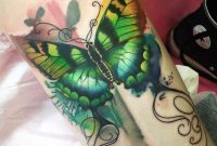 Green Butterfly Tattoo Best Tattoo Design Ideas regarding size 890 X 890