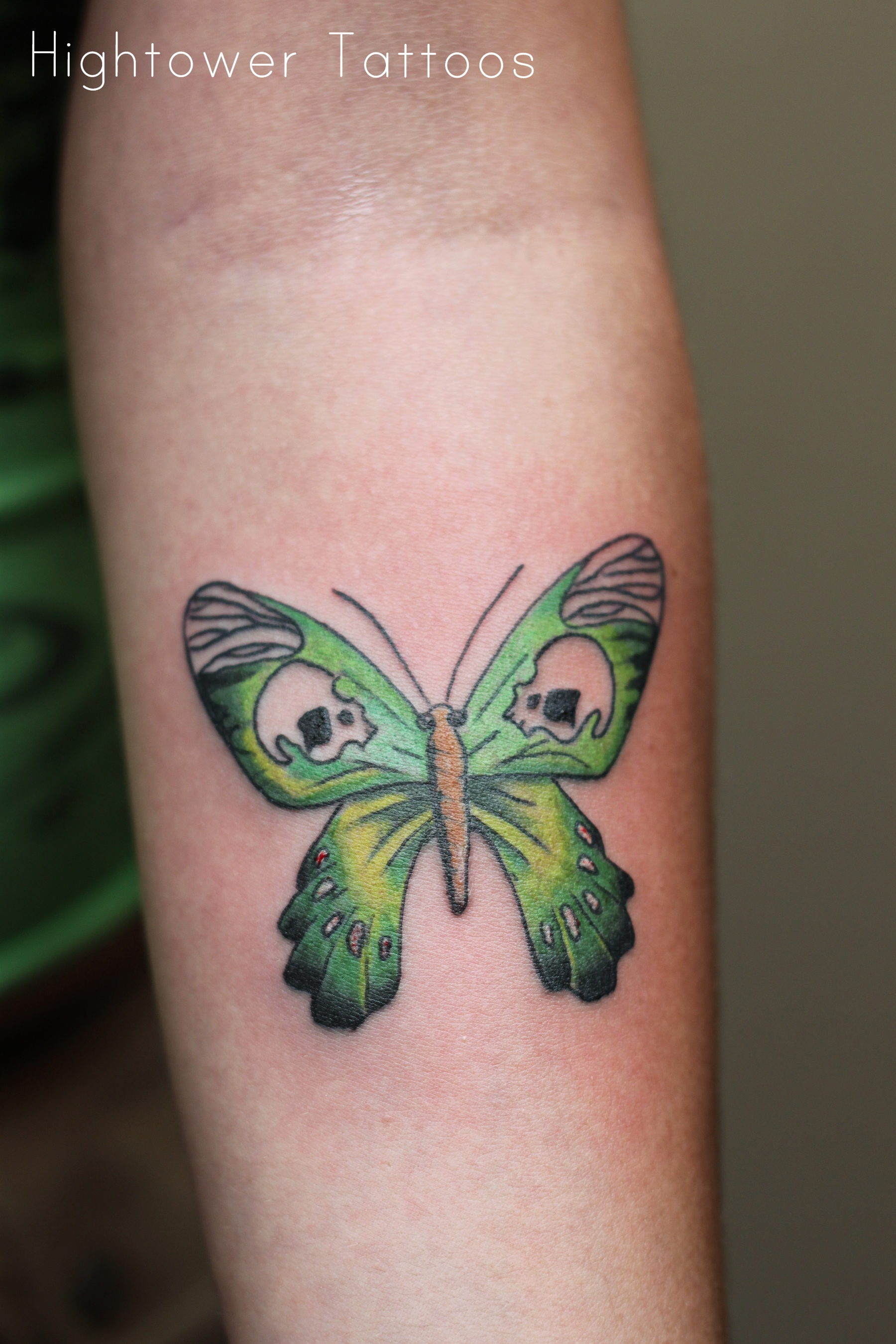 Green Butterfly Tattoo In 2017 Real Photo Pictures Images And regarding measurements 1800 X 2700