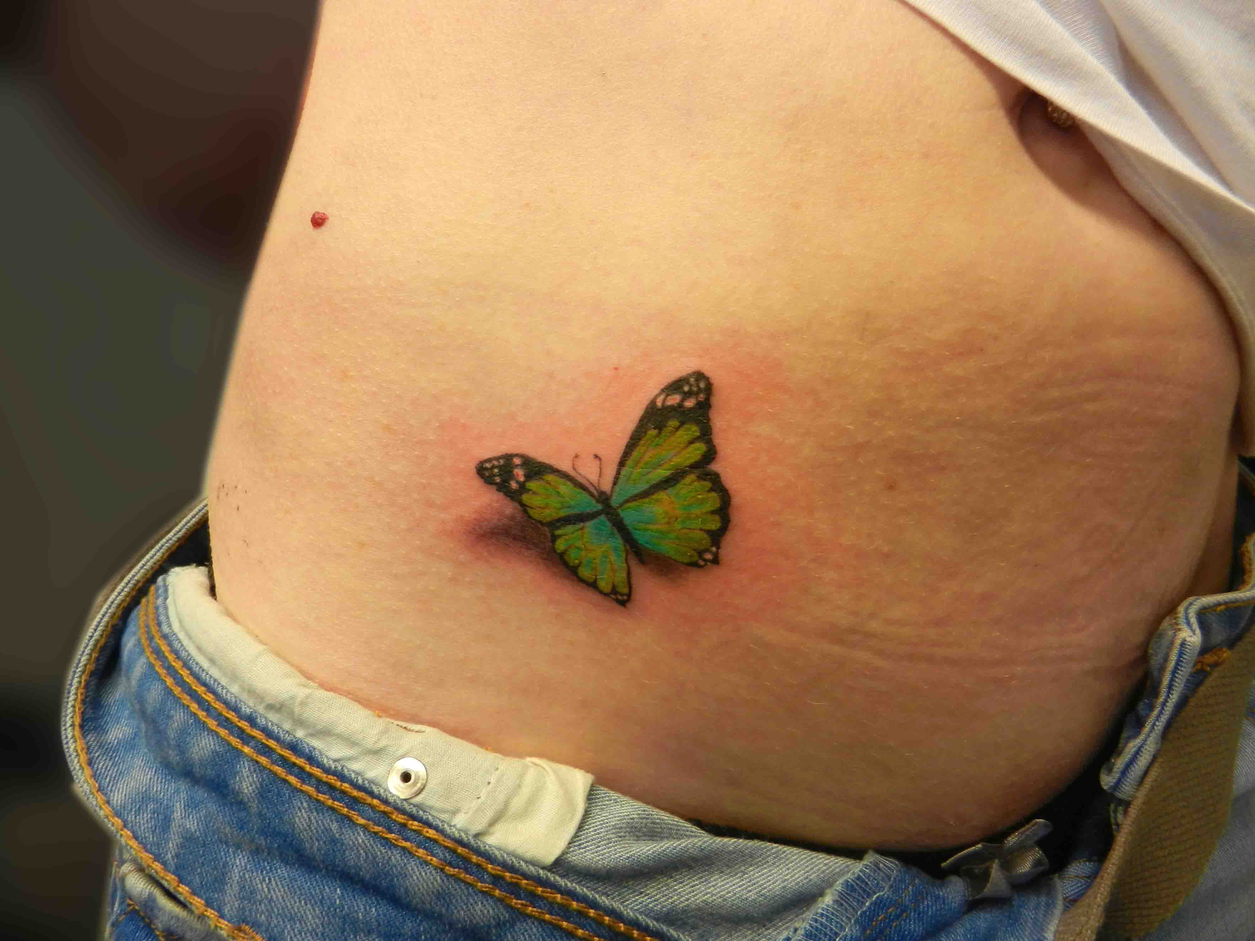 Green Butterfly Tattoo Tattoo Ideas intended for dimensions 4000 X 3000