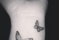 Grey And Black Butterfly Tattoos On Wrist For Girls Tattoos in proportions 1200 X 1200