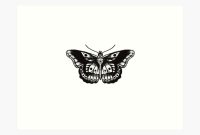 Harry Styles Butterfly Tattoo Art Print Likadraw Redbubble intended for proportions 1000 X 1000