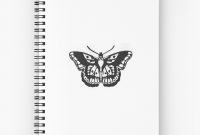Harry Styles Butterfly Tattoo Spiral Notebook Wahwillow Redbubble for size 1171 X 1313