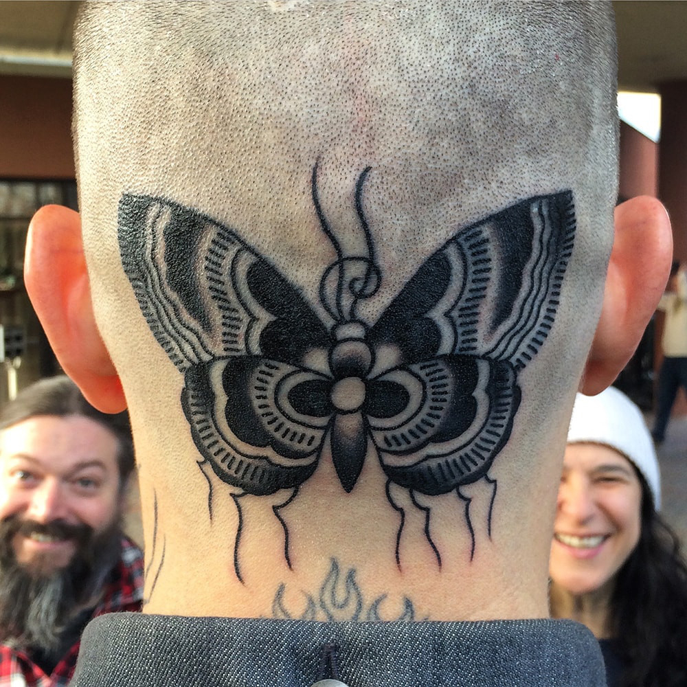 Head Butterfly Tattoo throughout sizing 1000 X 1000