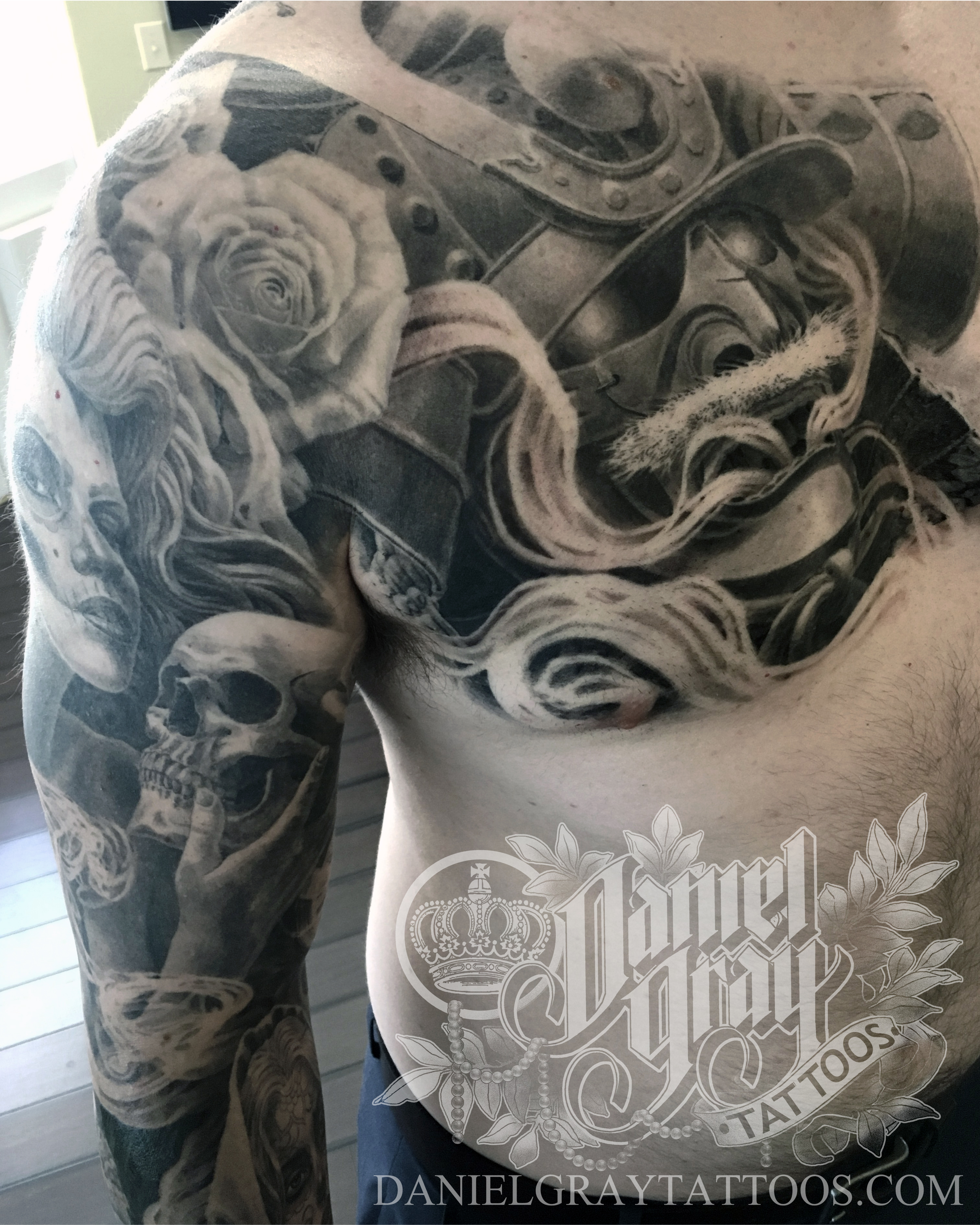 Healed Chest And Arm Daniel Gray Of Daniel Gray Tattoos within proportions 3024 X 3780