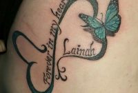 Heart Infinity Tattoo With Landing Butterfly Tattoo Sean regarding measurements 1390 X 1249