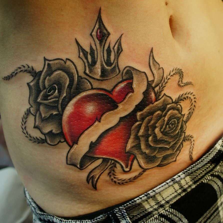 Heart Tattoos For Men Design Ideas For Guys intended for measurements 893 X 895