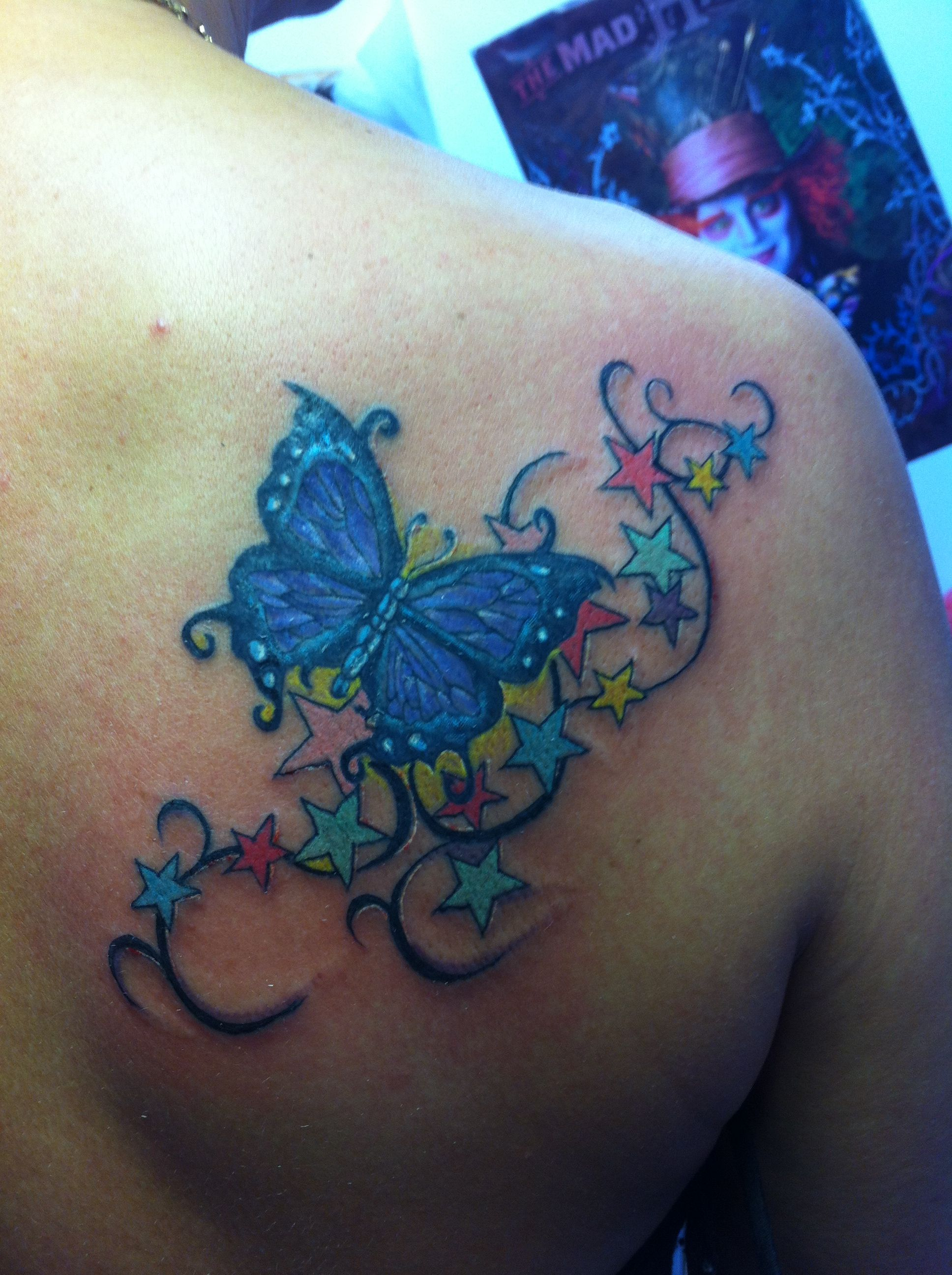 I Added Stars To My Butterfly Tattoo My Own Crafts And Me with size 1936 X 2592