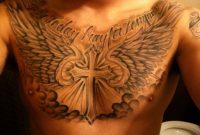 Image Name 3d Angel Wing Tattoo Across The Chest Star Tattoos intended for sizing 1024 X 768