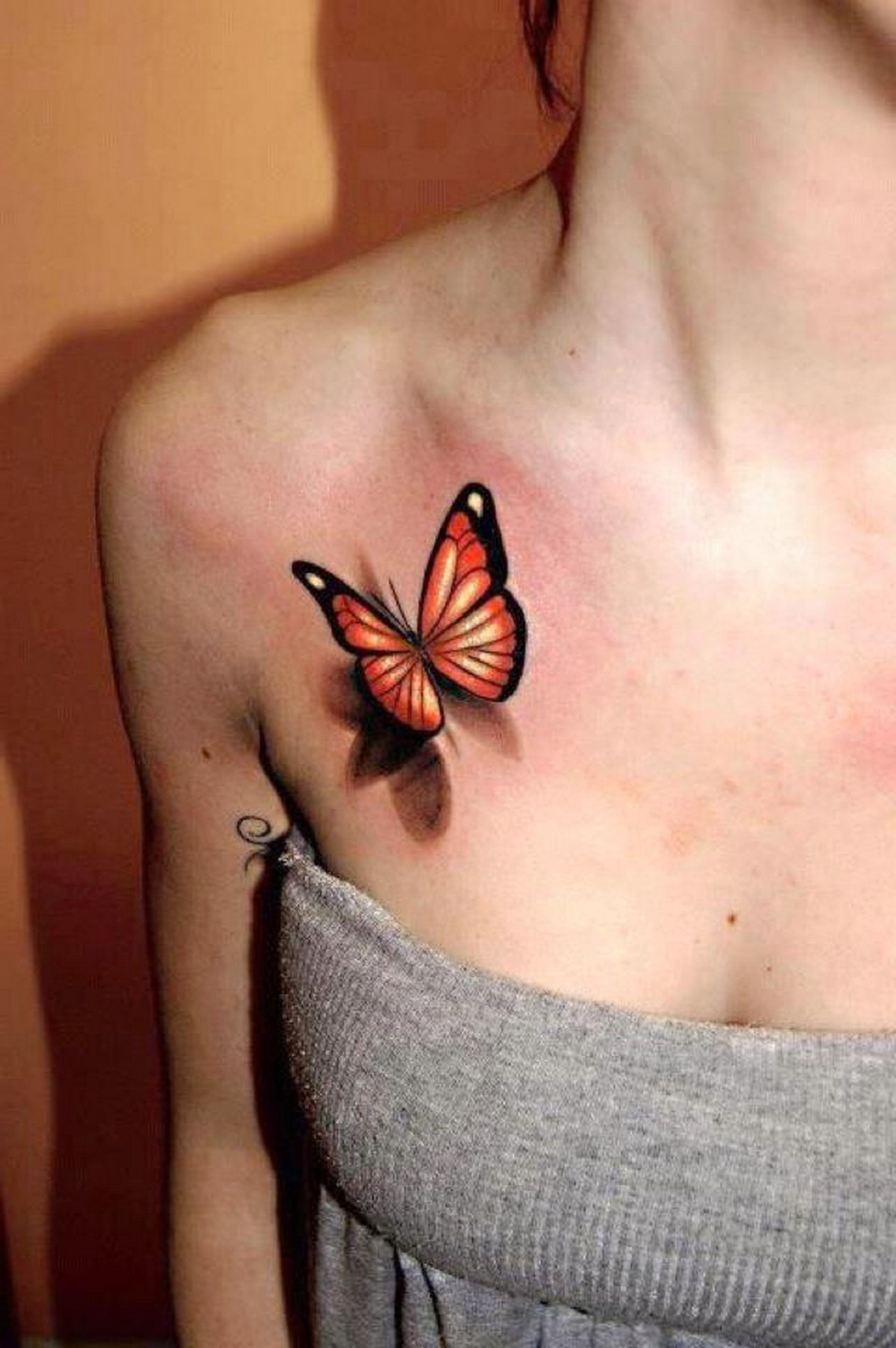 Images For 3d Monarch Butterfly Tattoos Tattoos 3d Butterfly with regard to size 1920 X 2889