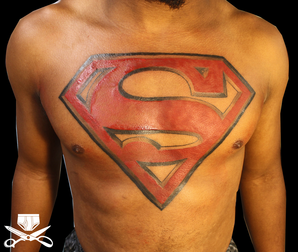 Imaginary Superman Tattoo On Chest Tattoomagz Tattoo Designs for proportions 1000 X 848