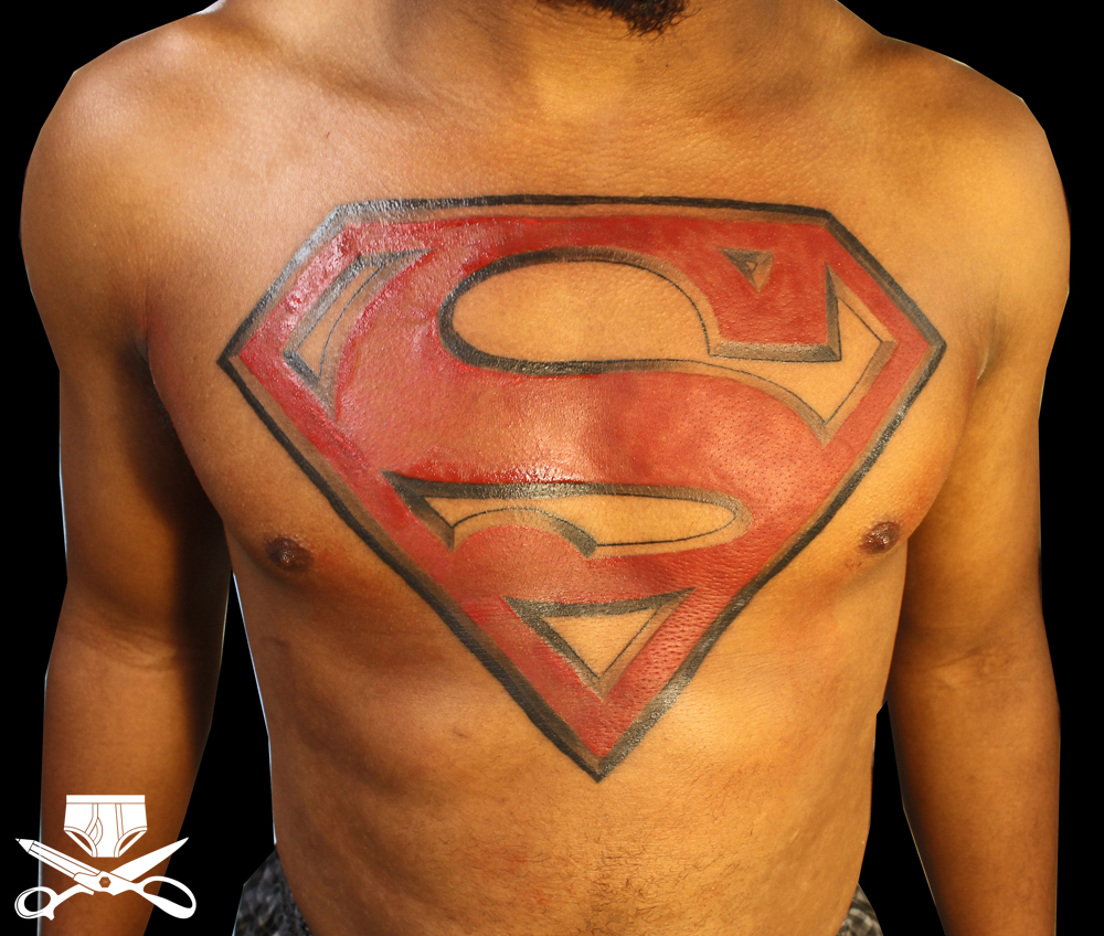Imaginary Superman Tattoo On Chest Tattoomagz Tattoo Designs inside proportions 1000 X 848