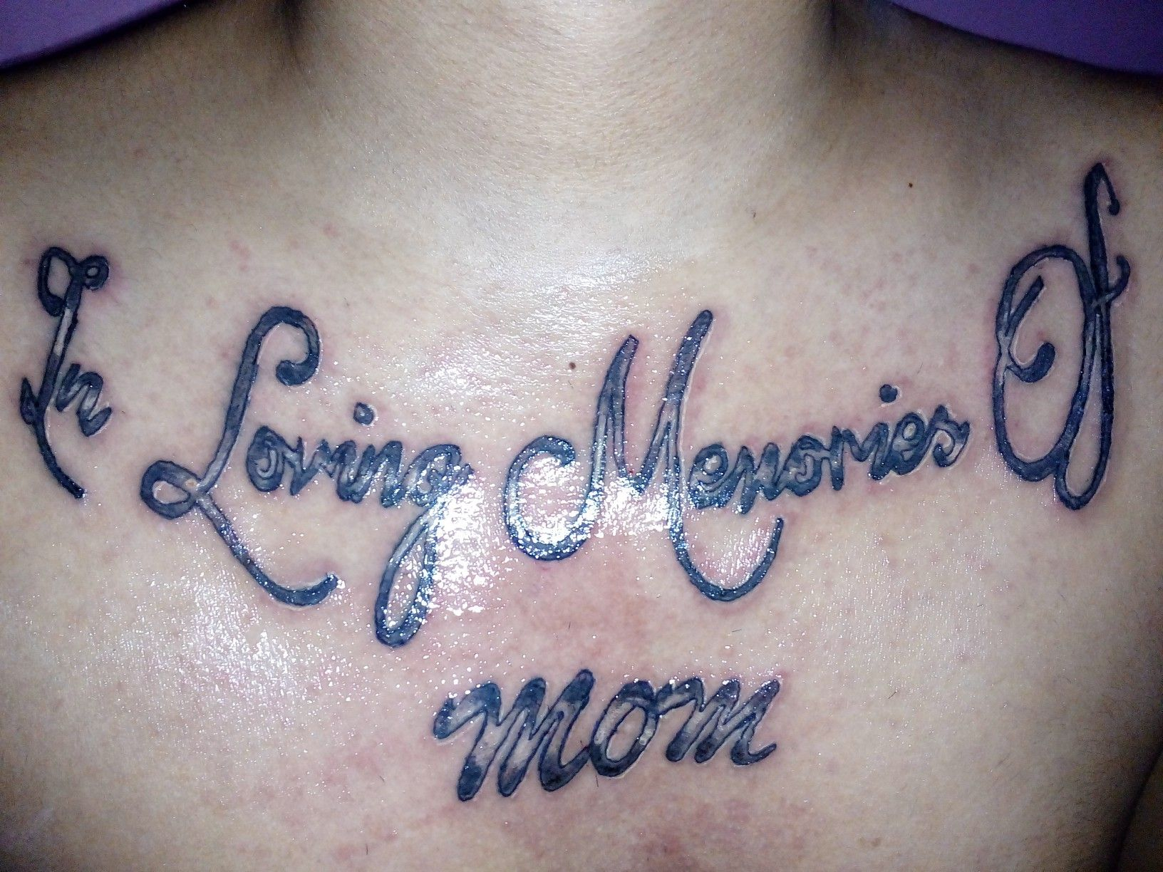 In Loving Memories Of Mom Tattoo Momtattoo Chesttattoo Tattoos with regard to size 1632 X 1224