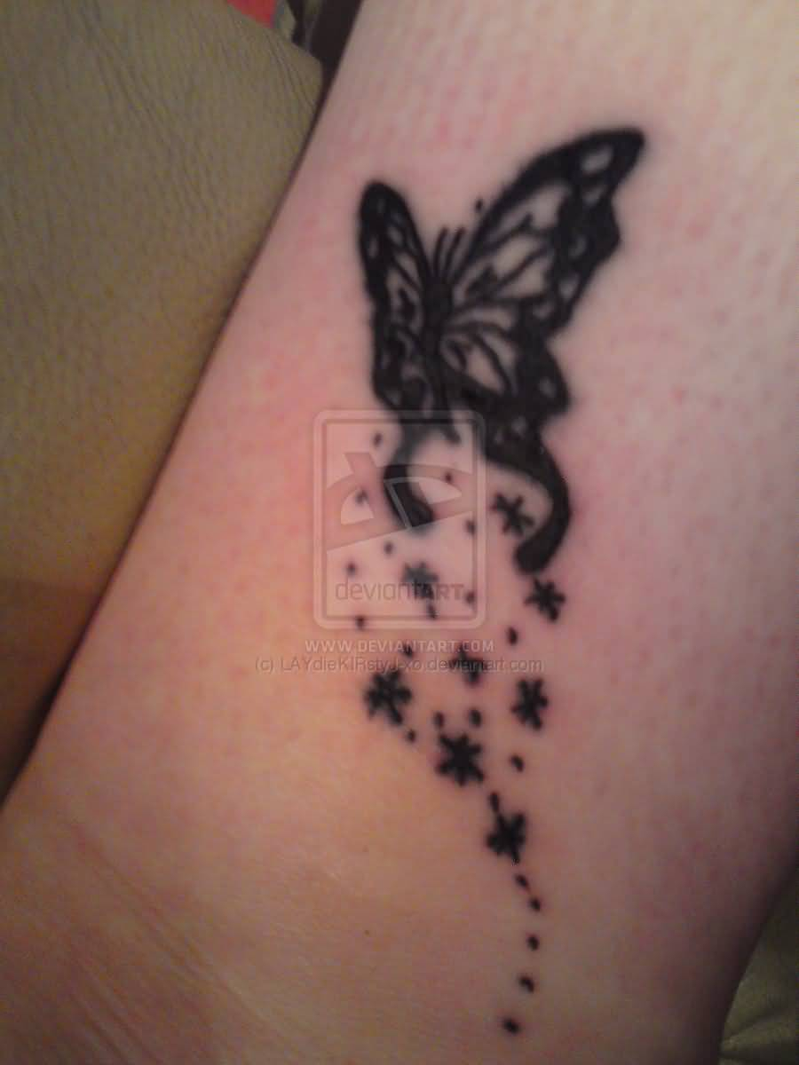 Insect Tattoo Marvelous Black Ink Butterfly Design in size 900 X 1200