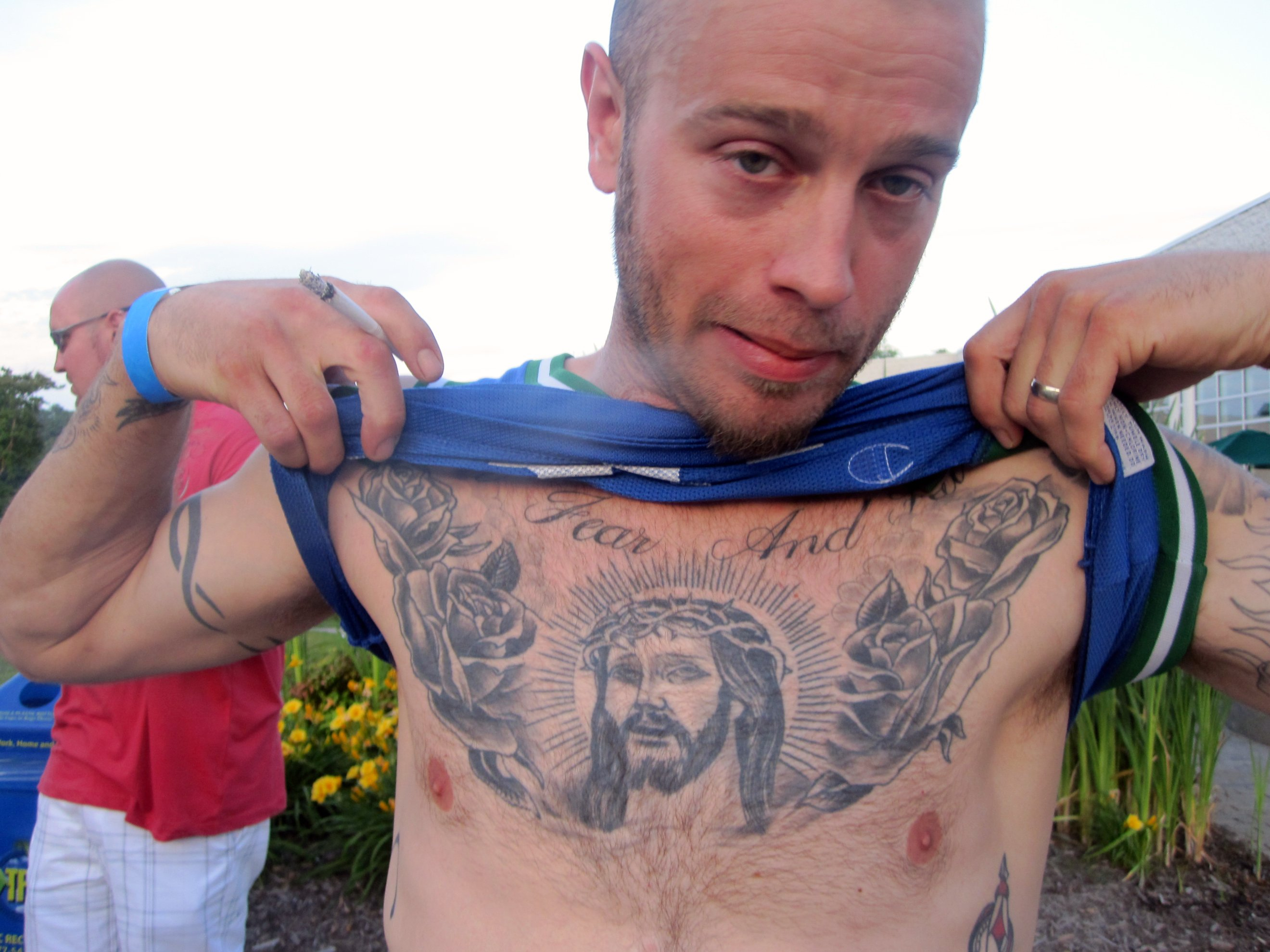 Integratr Body Tattoo Ideas Jesus Chest within measurements 2640 X 1980