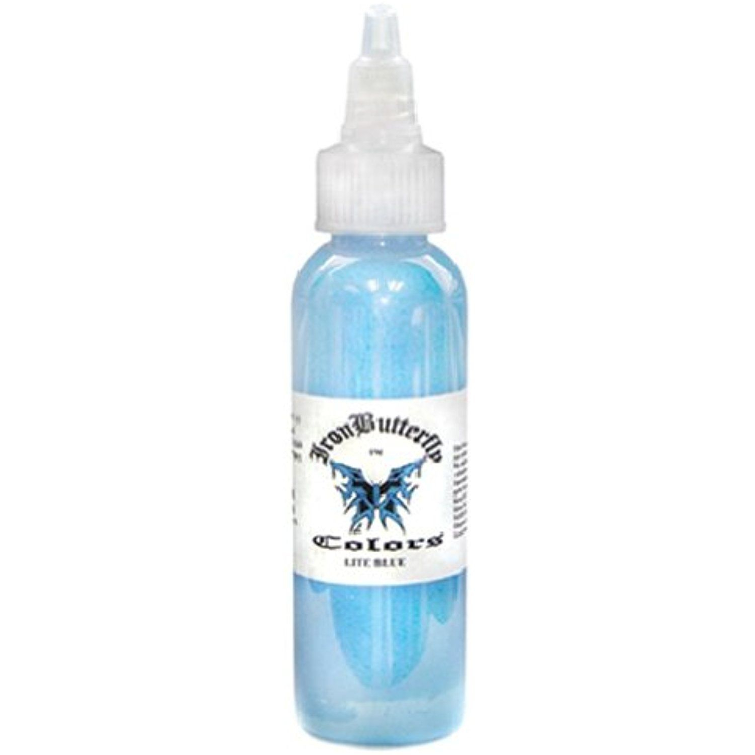 Iron Butterfly Ink Lite Blue 1oz Bottles Tattoo Supplies with regard to proportions 1500 X 1500