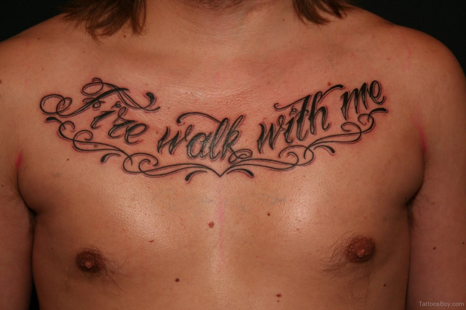 Irresistible Chest Word Tattoo Word Tattoos On Chest in proportions 1600 X 1067