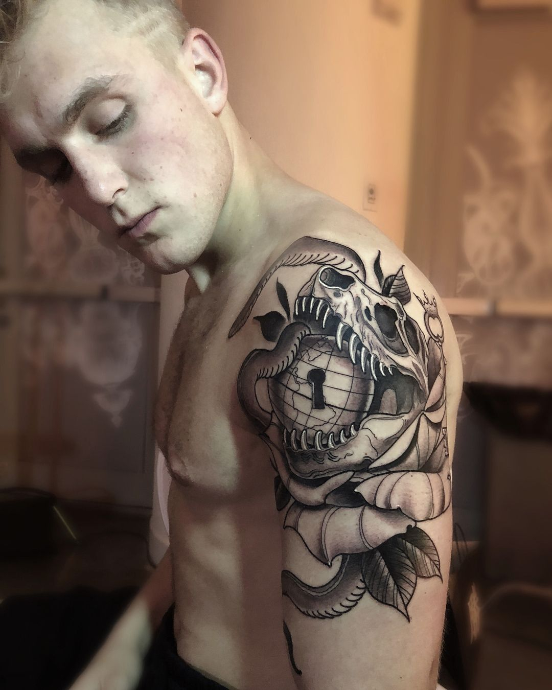 Jakepaul Got Tattooed For 6 Hours Til 6am And Didnt Even Break A within proportions 1080 X 1350