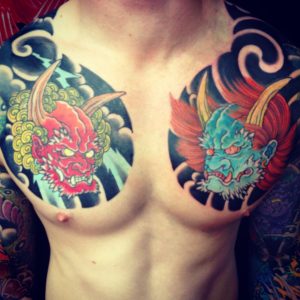 Japanese Chest Plates Adam Craft The Tattooed Heart Japanese for proportions 2416 X 2416