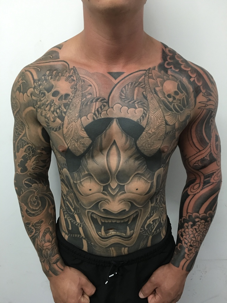 Japanese Chest Tattoo 95 Images In Collection Page 2 with regard to sizing 768 X 1024