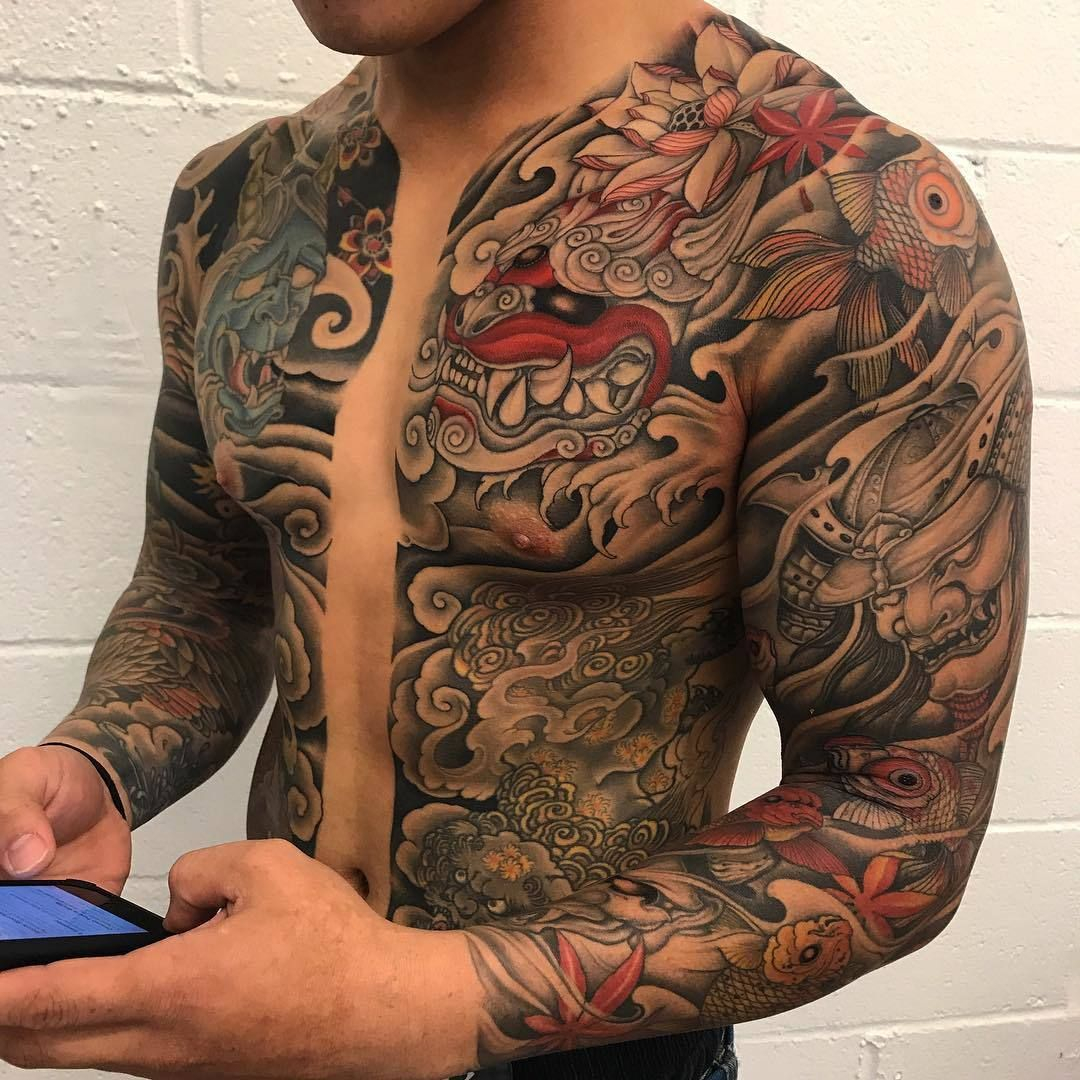 Japanese Upper Body Tattoo Tattoos Tattoos For Guys Tattoos within size 1080 X 1080