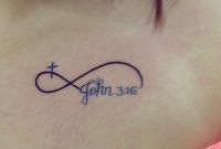 John 316 Cross And Infinity Tattoo First Tattoo Love It inside sizing 960 X 960