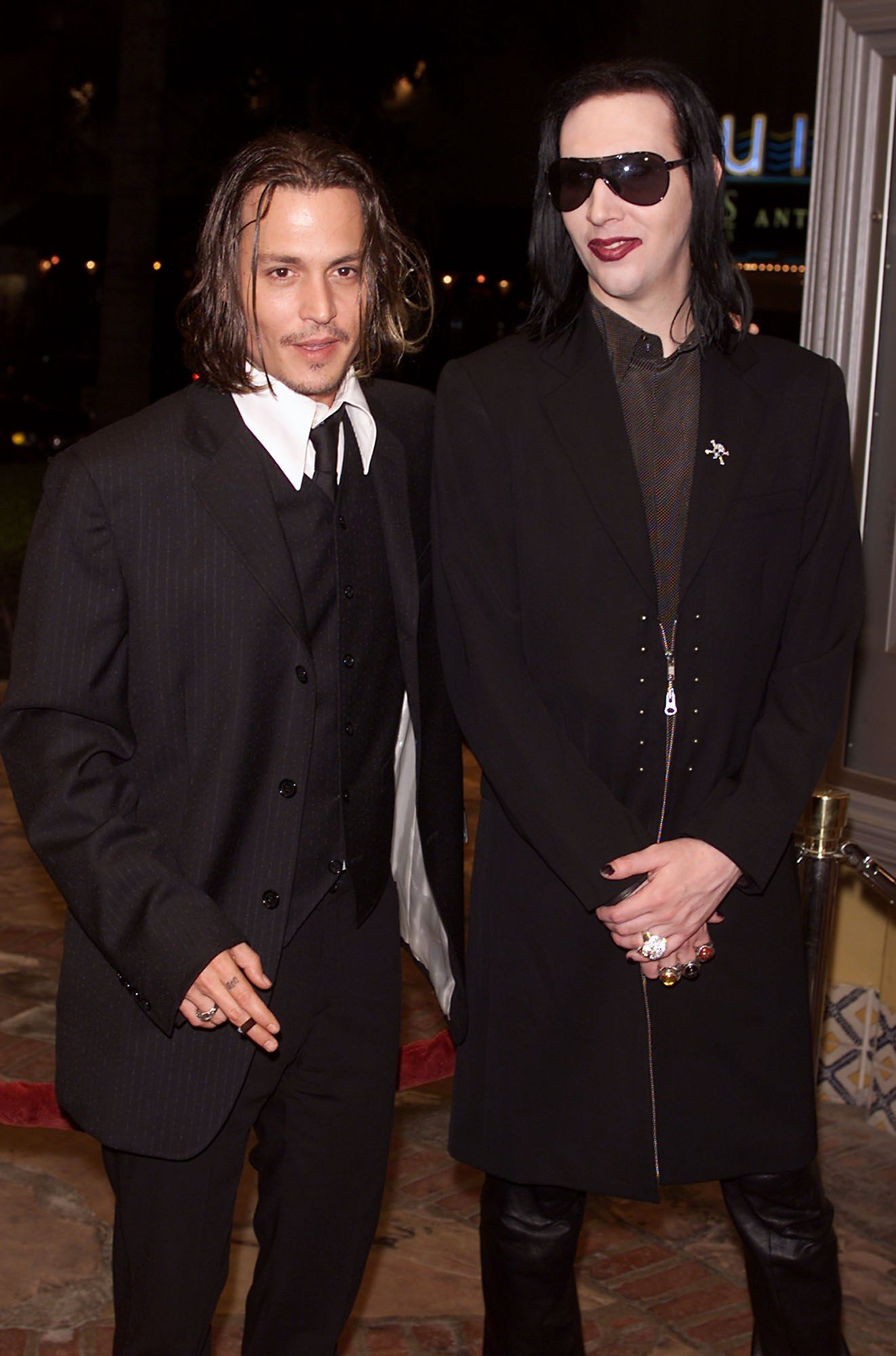 Johnny Depp And Marilyn Manson Have Matching Friendship Tattoos intended for size 1322 X 2000