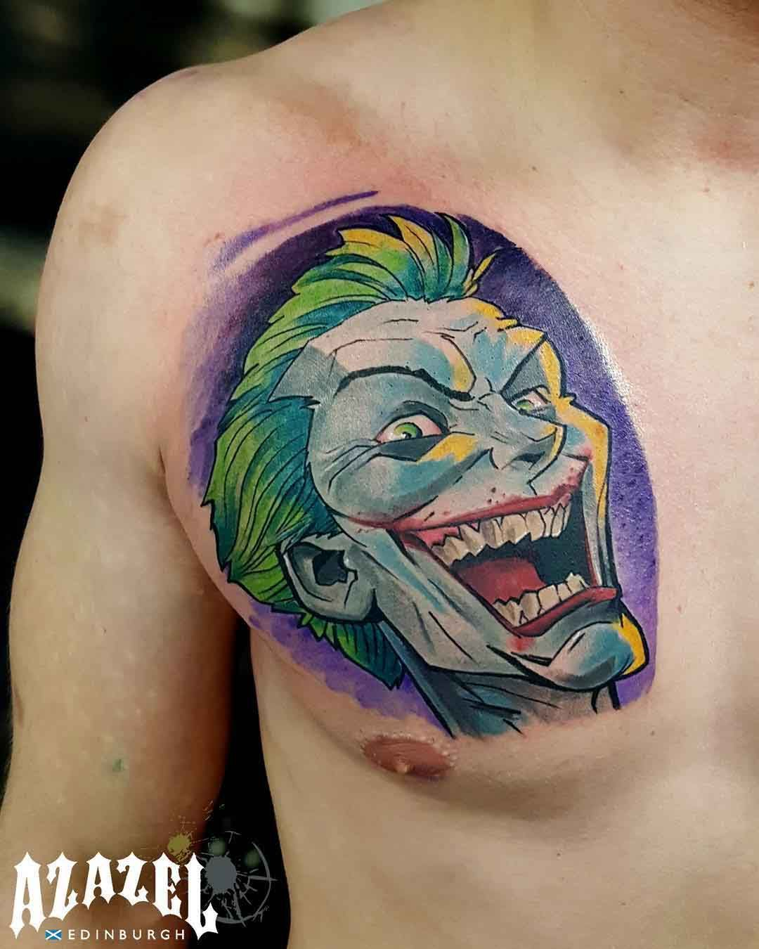 Joker Tattoo Chest Arm Tattoo Sites